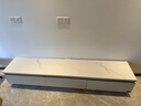 全友家居现代简约客厅岩板方形茶几高矮圆几电视柜组合落地置物柜家具 云母白|2m电视柜主柜 岩板+大容量储物+多规格可选 实拍图