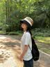 Charm Kendo防晒帽子女夏季渔夫帽户外登山遮脸太阳帽男双面防紫外线时尚帽子 黑色 生日礼物送女朋友老婆 实拍图