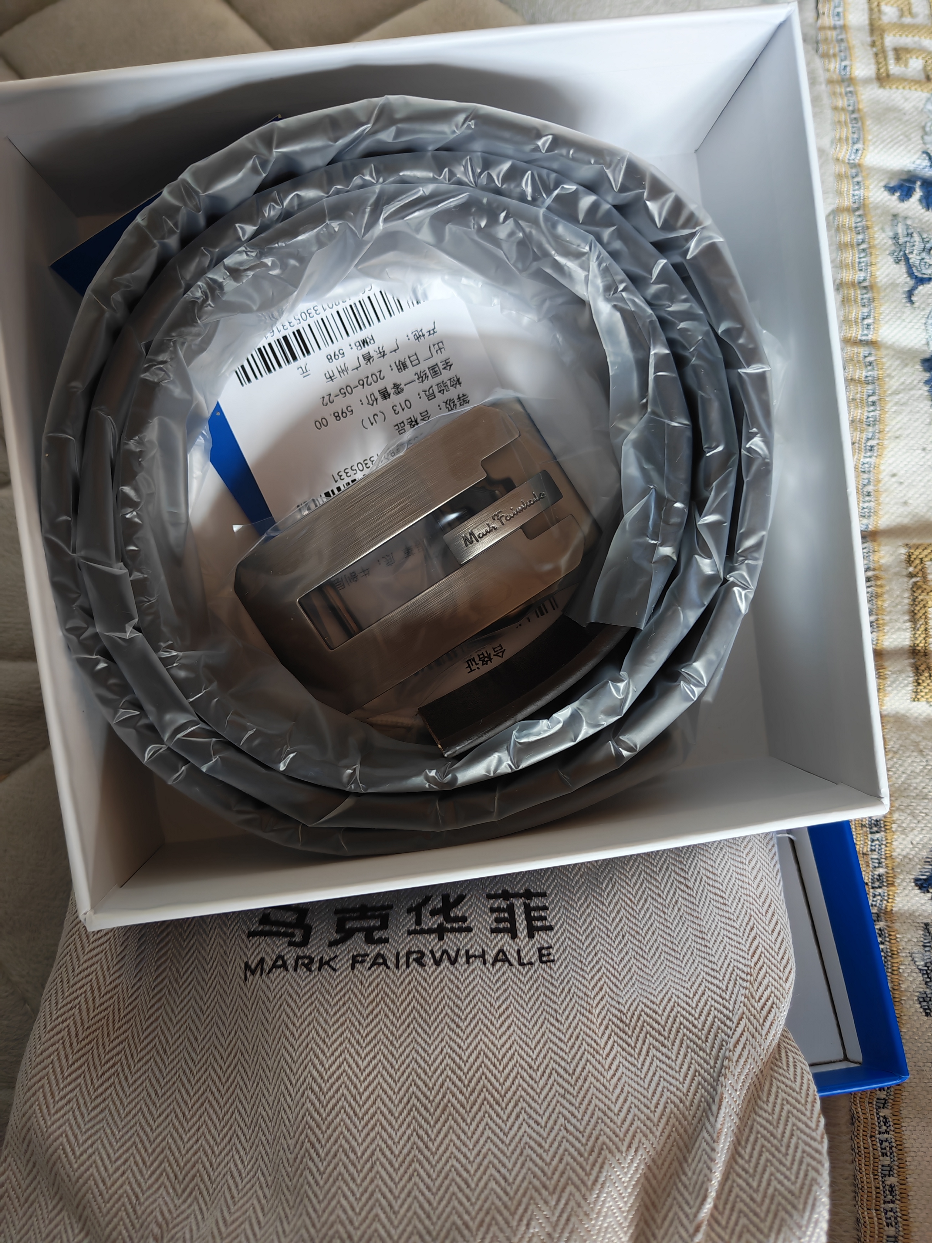 马克华菲皮带男士腰带男自动扣高端真皮裤带生日礼物2026新款 实拍图