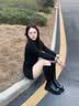 CAMILA KSENIA爆款马丁靴女士2026年新款秋季时尚轻奢骑士长筒靴柔软舒适长靴子 黑色【单里】 37 实拍图