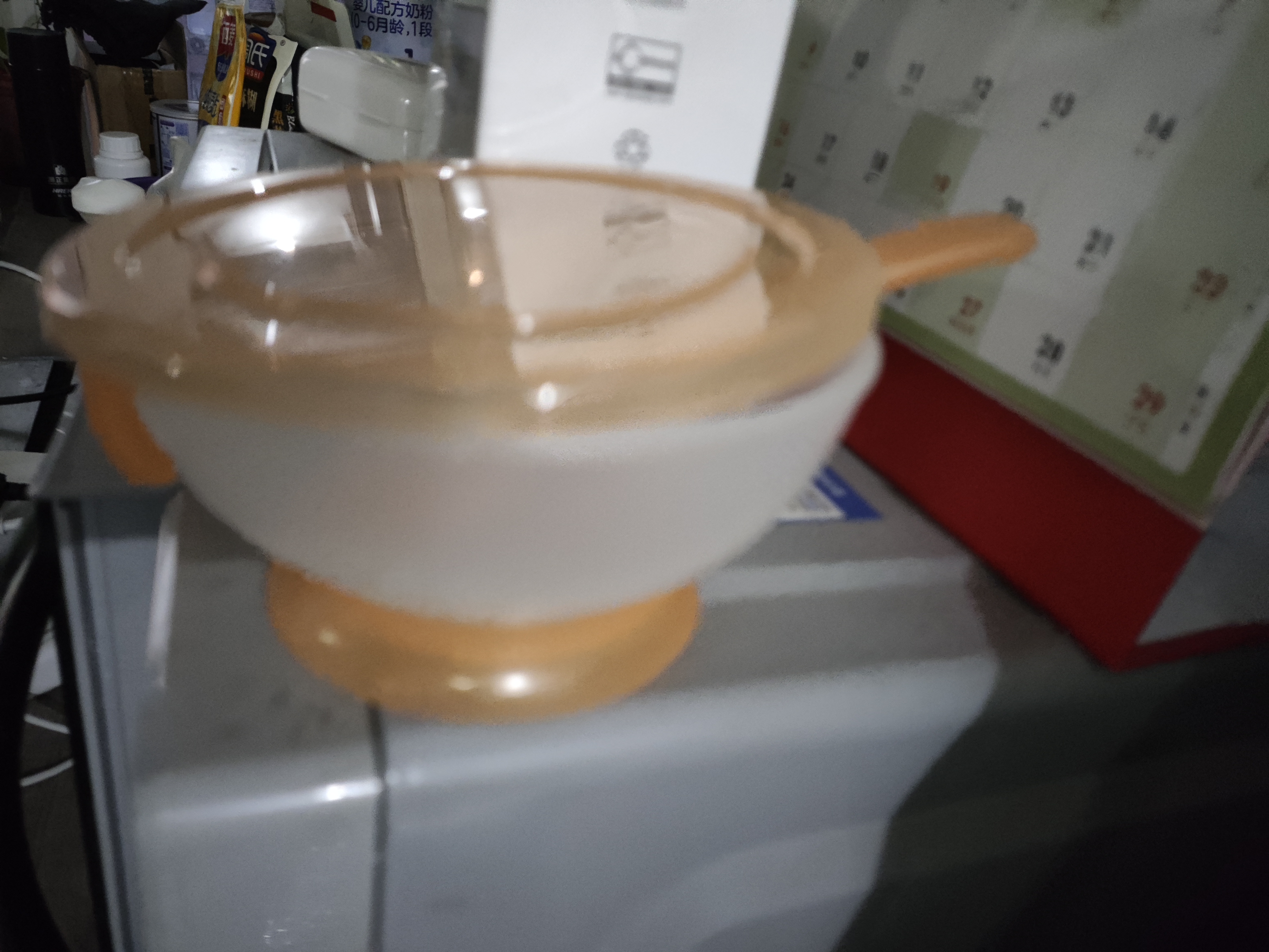 albo婴儿辅食碗新生儿专用喂水喂奶宝宝吃米粉米糊碗勺套装餐具 CJ312 实拍图