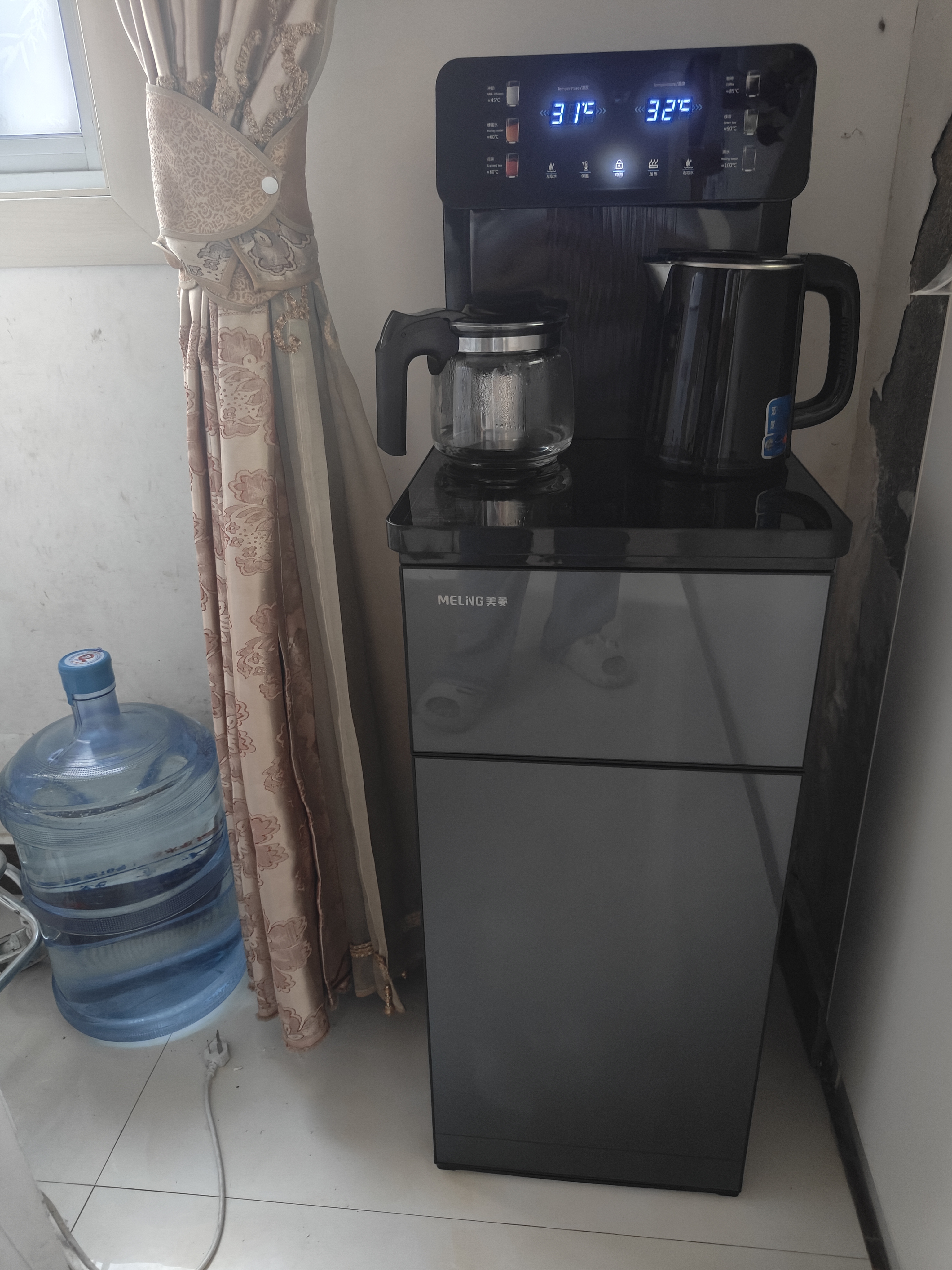 美菱（MeiLing）茶吧机 家用立式温热型饮水机多功能智能遥控茶吧机 语音声控丨 制热型 丨一键选温丨店长推荐 实拍图