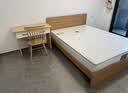 全友家居 北欧原木风次卧室家用双人床1.5米x2米现代简约板式大床家具 实拍图
