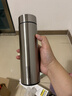 炊大皇保温杯 316L不锈钢茶水分离男女商务便携水杯 钢本色 490ml 实拍图