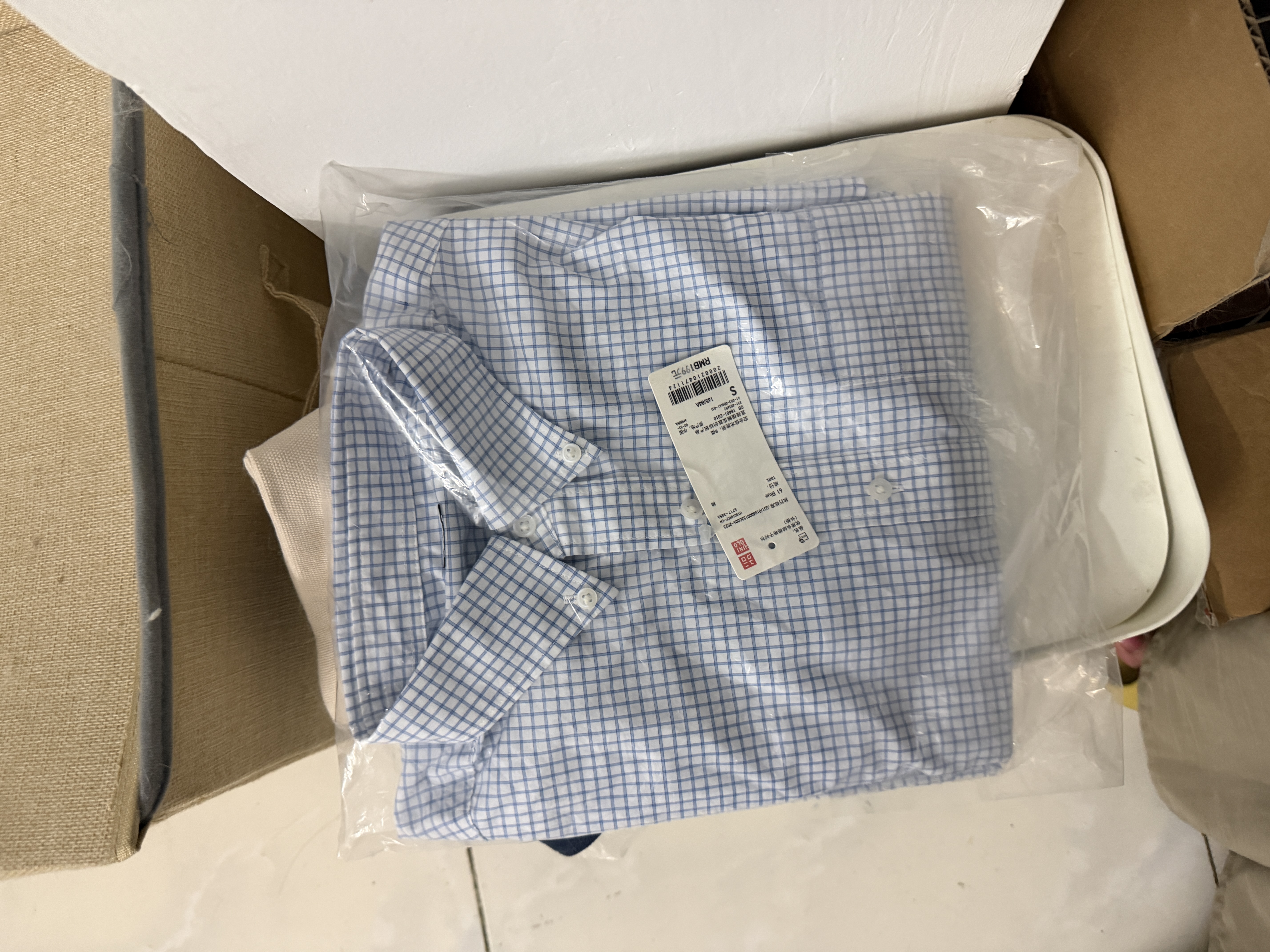 优衣库亨利领背心女装背心487120 60 浅蓝色 S 实拍图