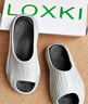 LOXKI拖鞋男外穿夏季休闲运动篮球拖鞋情侣款防滑家用凉拖鞋沙滩鞋 浅月灰-Pro版 39-40 实拍图