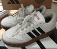 adidas ENTRAP美式校园风运动鞋少年感复古篮球风板鞋阿迪达斯 白色/黑色   42 实拍图