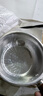 特厚不锈钢平底锅奶锅电磁炉通用不粘锅辅食锅汤锅煮锅蒸锅汤锅 胡桃木锅17cm 实拍图