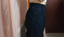 优衣库麻混纺舒适九分裤男装/休闲裤宽松版型26春夏新款482258 69 藏青色 M 实拍图