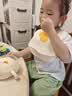 PUTOT宝宝围兜硅胶婴儿童吃饭围嘴加大加宽防水罩衣辅食蛋花饭兜 实拍图