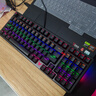 雷柏（Rapoo）V500PRO-98升级款 98键有线背光机械键盘 炫酷RGB侧灯游戏电竞吃鸡办公全键无冲可编程键盘 红轴 实拍图