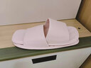洁丽雅折叠旅行拖鞋女夏便携式浴室洗澡防滑游泳酒店出差一次性凉拖鞋男 粉色 【1.0 经典款｜店长力荐】 36 -38(标准码) 实拍图