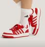 adidas ENTRAP美式校园风运动少年感复古篮球风板鞋男女阿迪达斯   白色/红色   38 实拍图