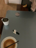 圣航天谕软玻璃PVC桌布防水防油无味免洗桌垫透明餐桌垫茶几台布厚水晶板 食品级磨砂3.0mm斜边 100*100cm 实拍图