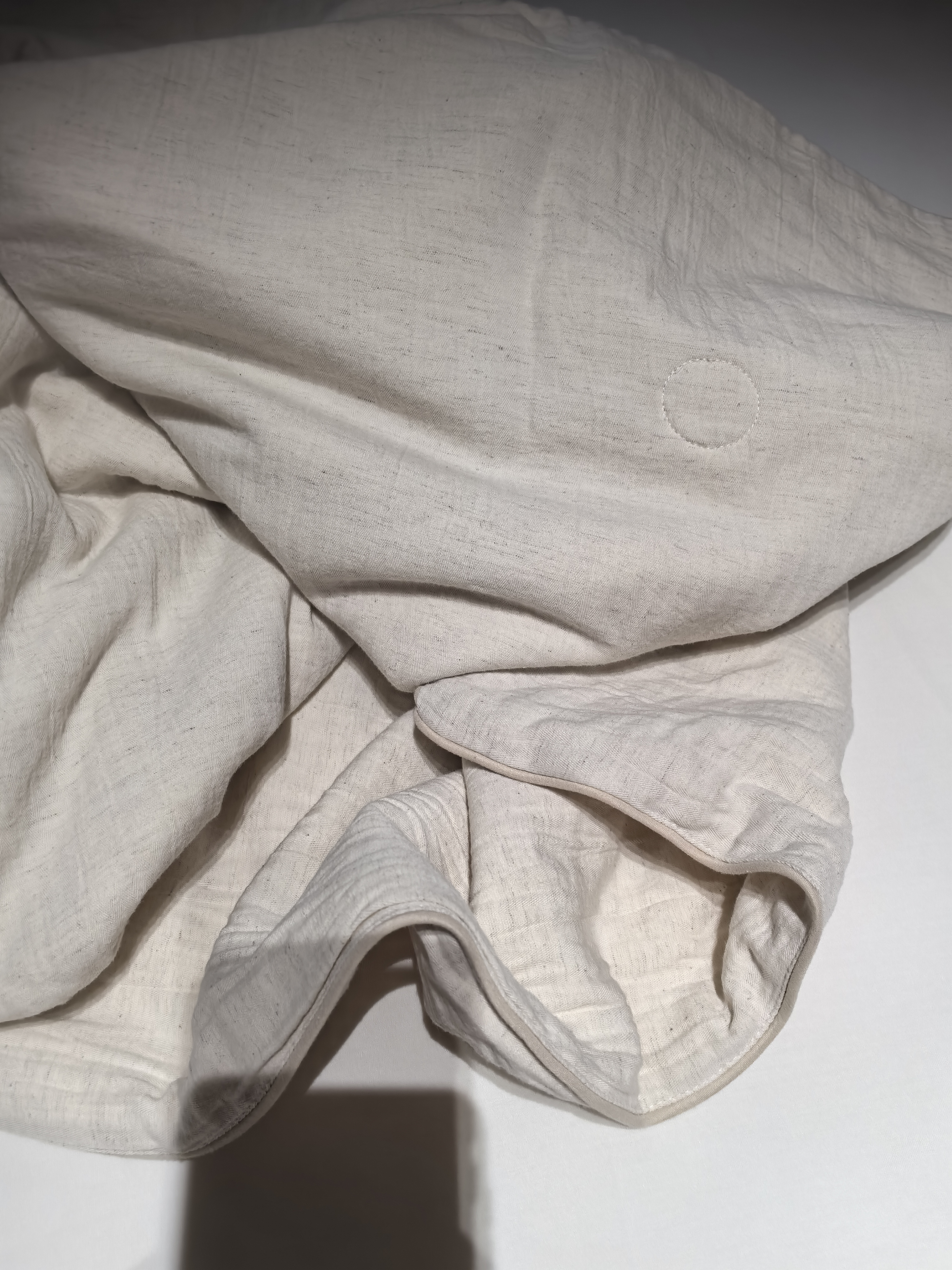 无印良品×JDear京东联名 麻上系列天然棉麻可机洗夏被A类抗菌150*200cm 实拍图