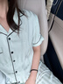 维多利亚的秘密（Victoria's Secret）维密 杨幂同款 水光绸提花家居服舒适丝滑短袖睡衣套装女 实拍图