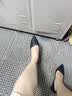 ZHR则则头层牛皮女鞋粗跟浅口单鞋女百搭皮鞋女通勤不累脚白领工作鞋 实拍图