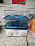 美的（Midea）电蒸锅 家用大容量电蒸箱可视蒸笼蒸锅 蒸蛋器电煮锅早餐机 蒸煮一体多功能蒸汽锅 上蒸下煮 17.5L 【双旋钮大容量】ZGE302399 实拍图
