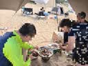 骆驼（CAMEL） 户外天幕帐篷露营野餐加厚防晒便携遮阳棚野炊公园野营防小雨棚 9㎡  流沙金  黑胶蝶形  136BJ54006 实拍图