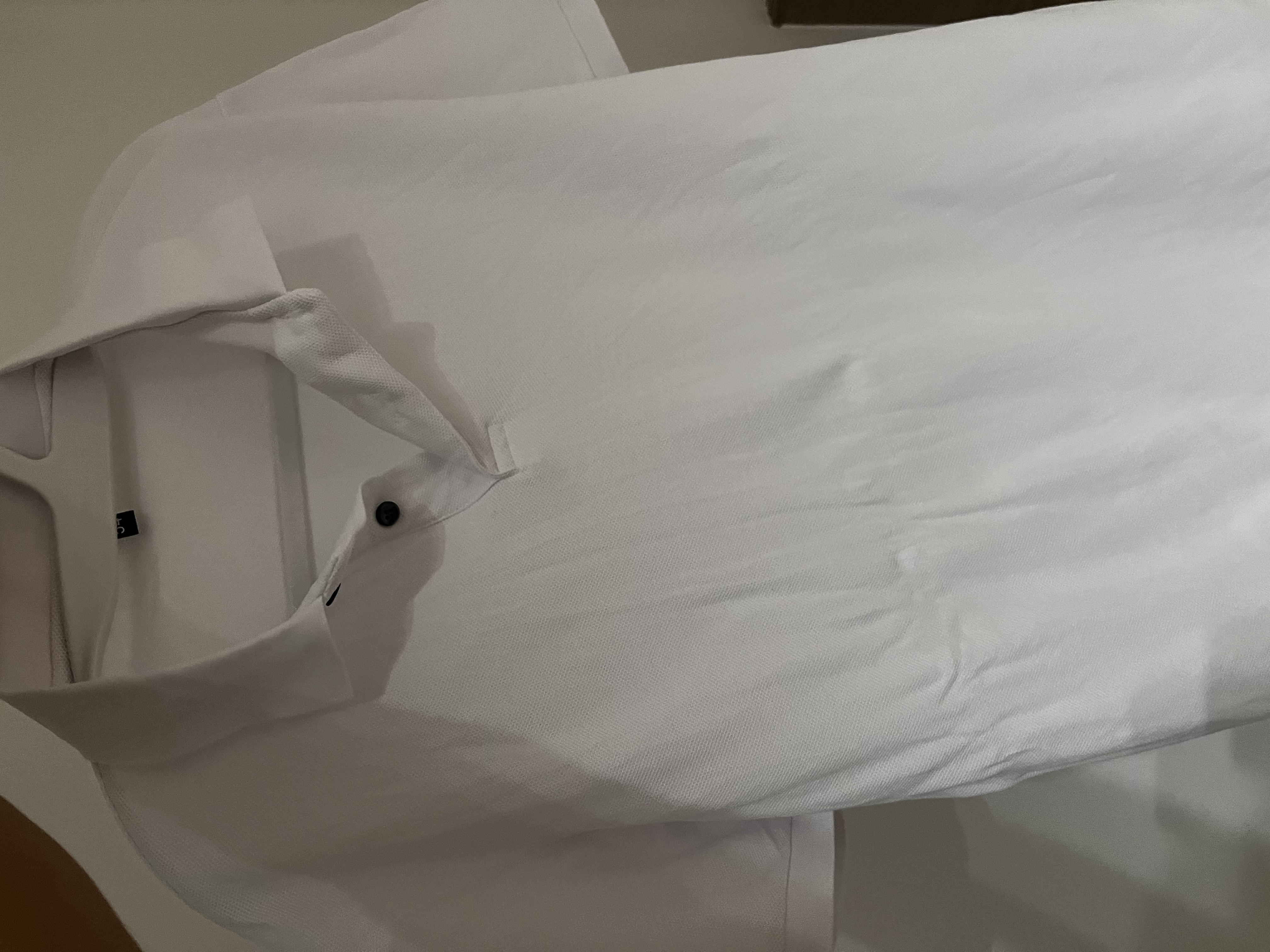 罗蒙（ROMON）纯棉短袖t恤男夏季休闲商务中青年翻领POLO衫男薄款上衣 白色 XL 实拍图