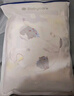 babycare初生婴儿全棉抱被安抚调温产房新生儿包被4层莫利亚浅灰紫90*90 实拍图