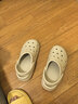 朴西沙滩休闲洞洞鞋女士EVA厚底增高情侣凉鞋男 浅沙色 37-38 实拍图
