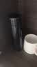 希乐双层玻璃杯男款家用泡茶杯加厚隔热便携杯子大容量办公室水杯 【双层玻璃】黑色380ml 实拍图