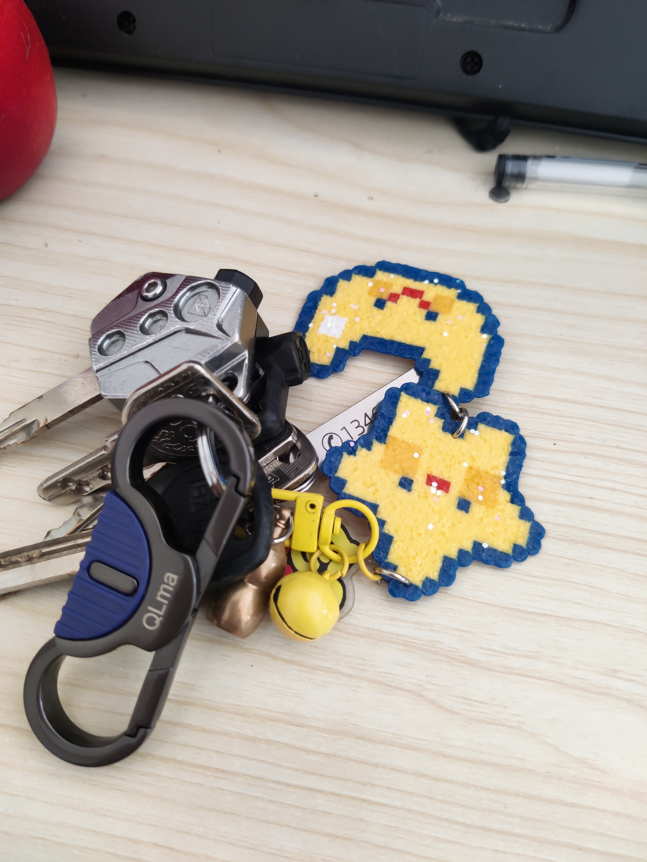 首力新款汽车钥匙扣男女腰挂锁匙扣金属双环碳钢钥匙链挂件情侣礼物 实拍图
