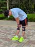 百斯锐5E空气护膝夏季薄款男士跑步运动登山女士专用半月板损伤髌骨带 高级蓝2只【5E-Air护膝+3A抗菌】 实拍图