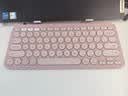 罗技（Logitech）时尚系列K390无线蓝牙键盘 超薄便携  K380升级版 粉色 79键 实拍图
