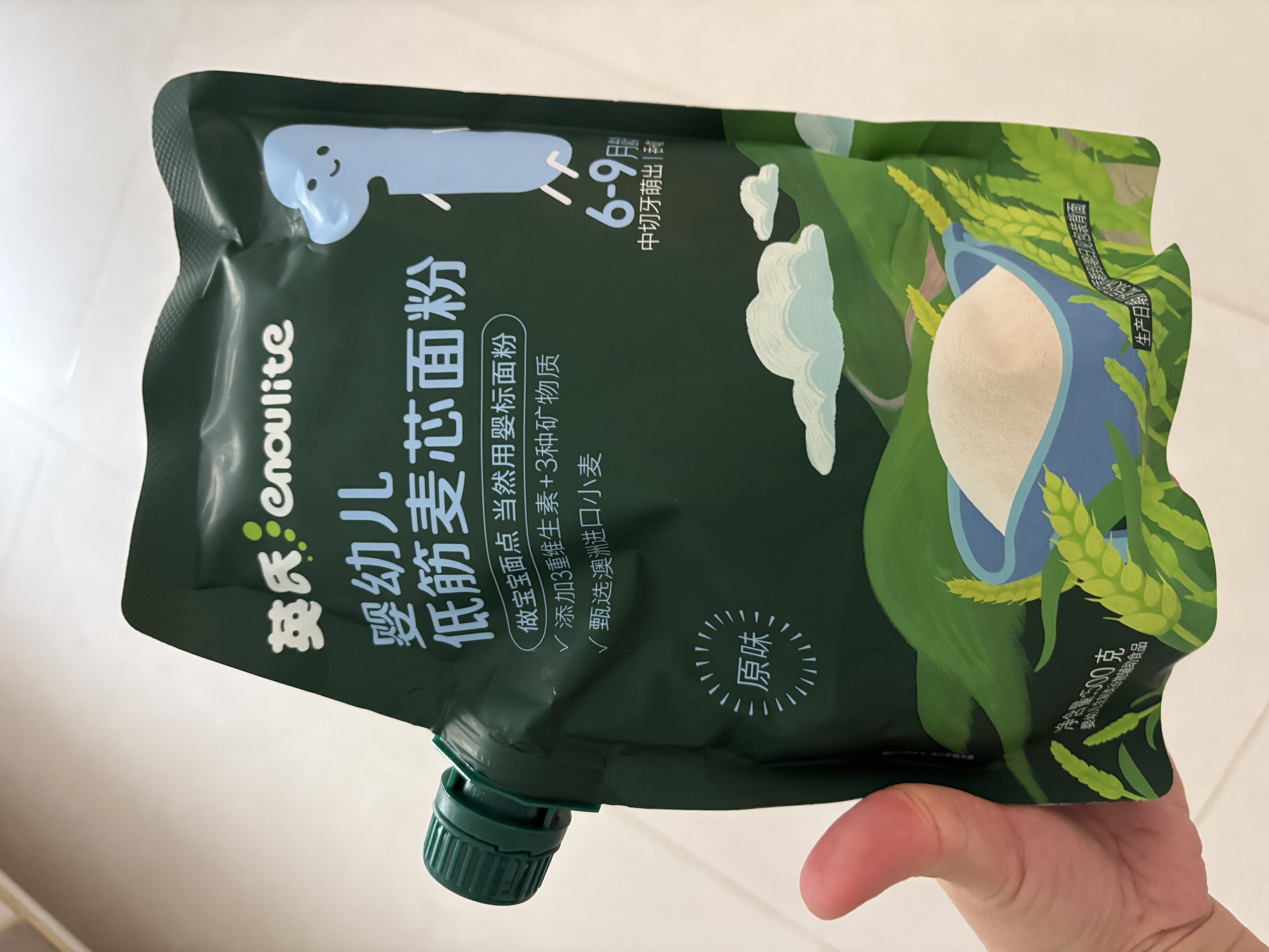 英氏婴幼儿麦芯低筋面粉500g 婴标自制辅食蛋糕面包吐司儿童早餐7月+ 实拍图