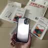 暴走 适用苹果12手机壳 iPhone12保护套 镜头全包防摔防指纹魔方硅胶直边撞色透明磨砂男女款 幻夜黑 实拍图