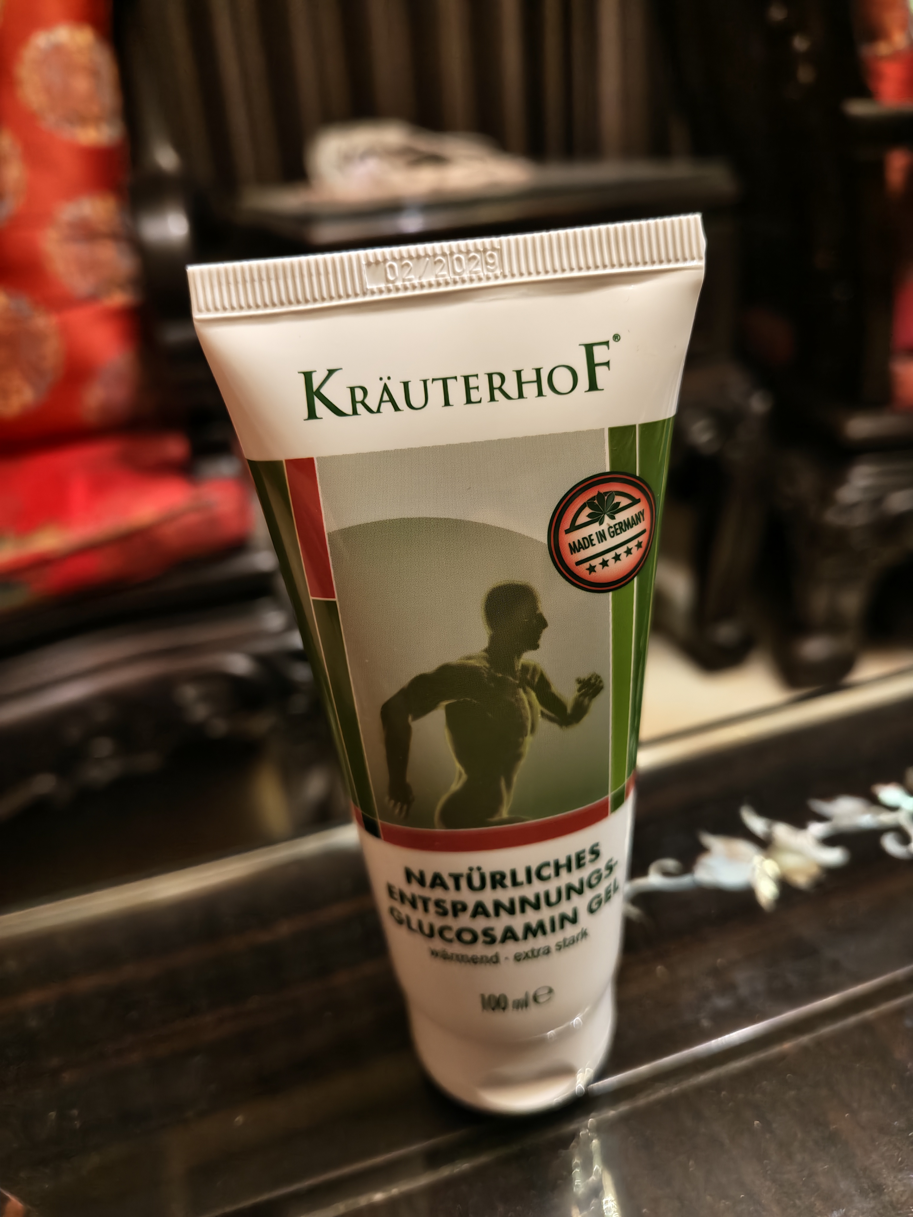 Krauterhof氨糖膏德国马膏关节舒缓凝胶原装进口外用涂抹氨糖按摩膏100ml 实拍图