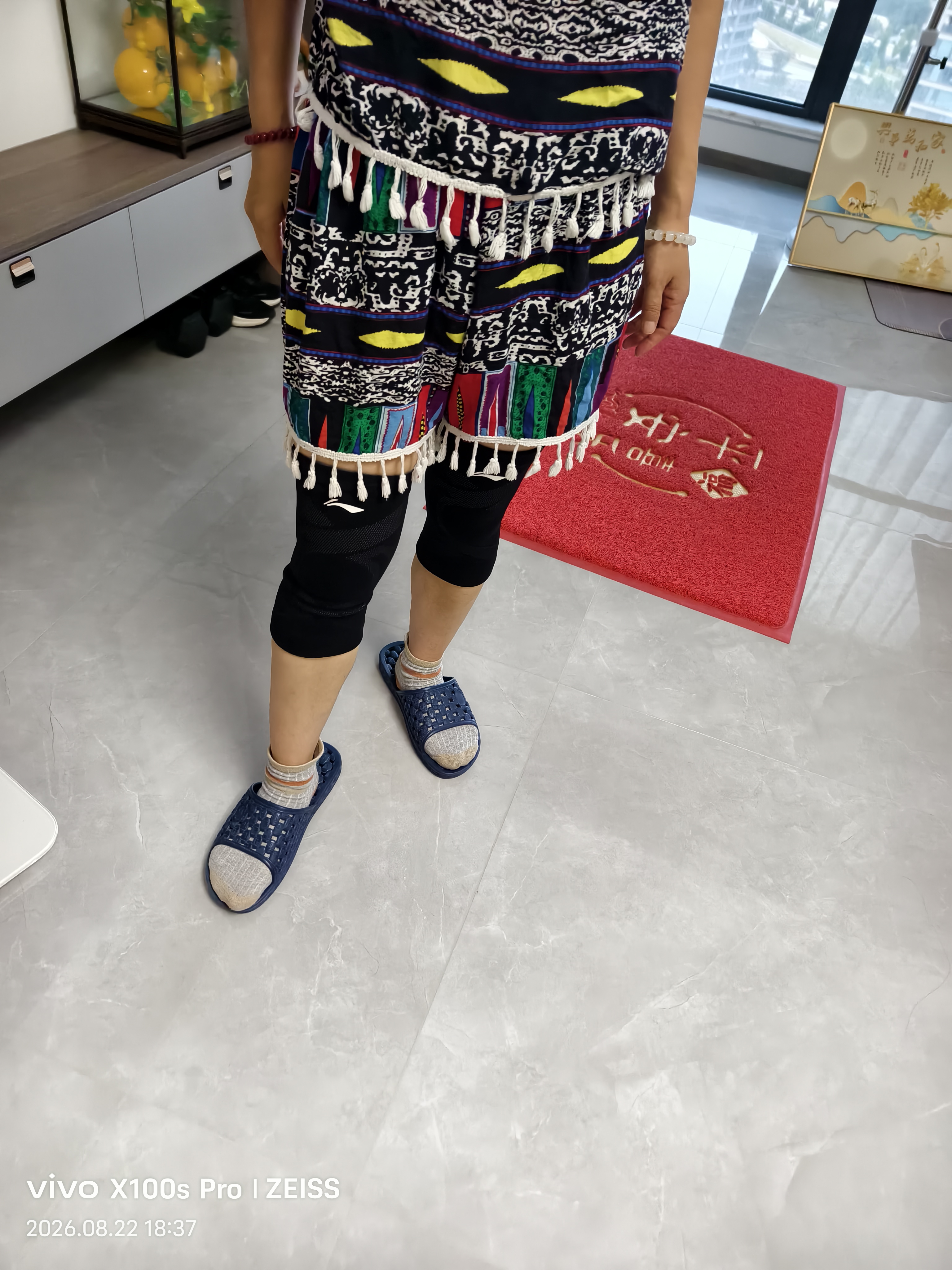 李宁（LI-NING）护膝运动保暖男女士专业防护跑步半月板损伤关节炎篮羽毛球保护套 实拍图