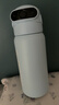 MIKAPU指纹水杯解锁指纹保温杯智能高颜值细长款大容量 天蓝色 细长款600ml【智能蓝牙版+316L不锈钢】 实拍图