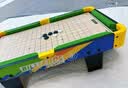 亚之杰玩具儿童台球桌家用桌上足球世界杯木质飞行棋五子棋桌游四合一礼盒 实拍图
