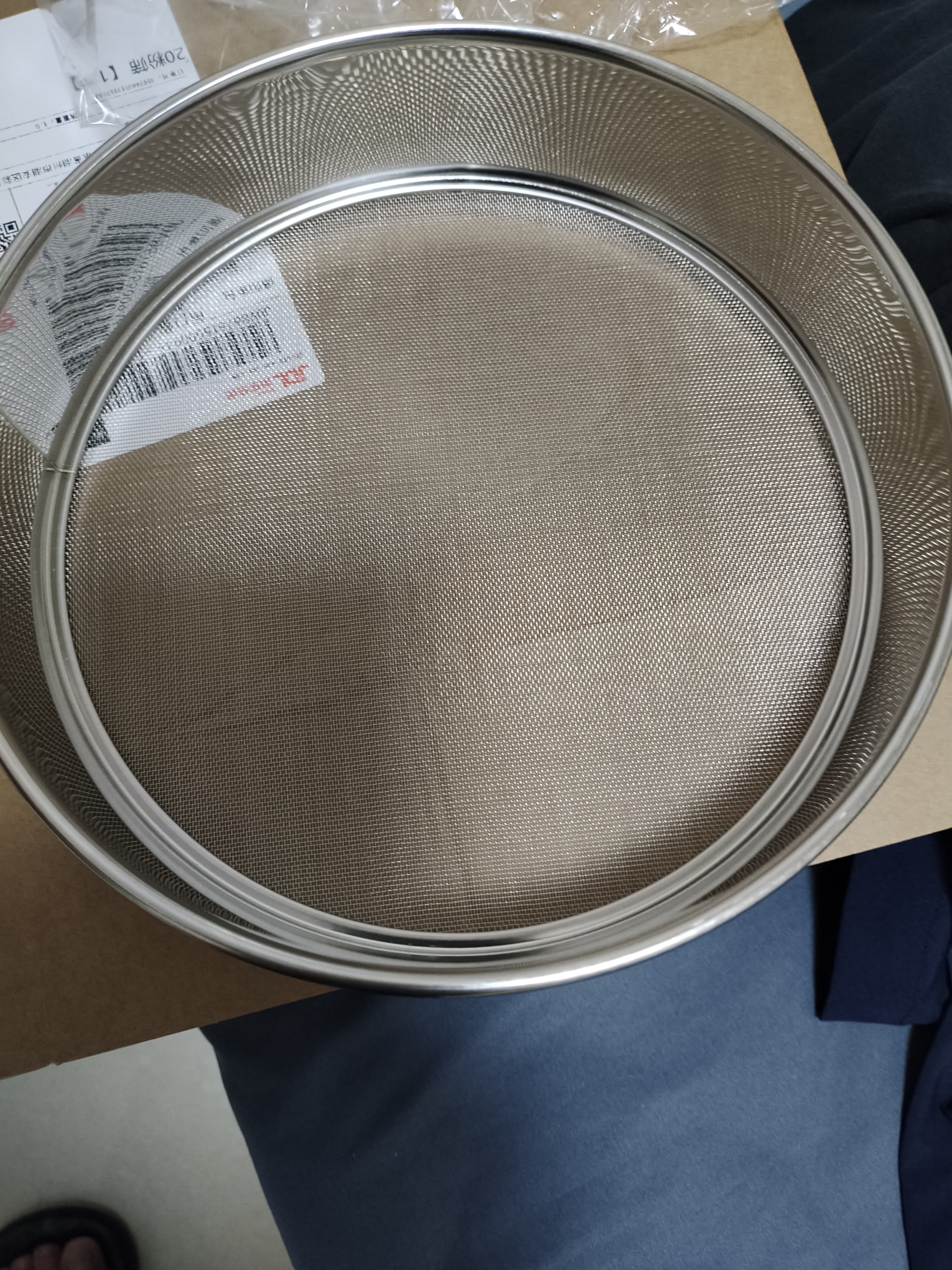 筛子面粉筛家用烘焙工具筛网不锈钢过滤网筛粉器面箩手持超细 【加厚加固款】20cm60目面粉筛 晒单实拍图