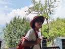 偶森西部牛仔帽女登山防晒帽秋冬川西北旅游遮阳帽防紫外线美式复古帽 实拍图