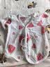 贝瑞加（Babyprints）婴儿上衣2件装新生儿短袖半背衣初生宝宝夏装A类纯棉柔软 粉59 实拍图
