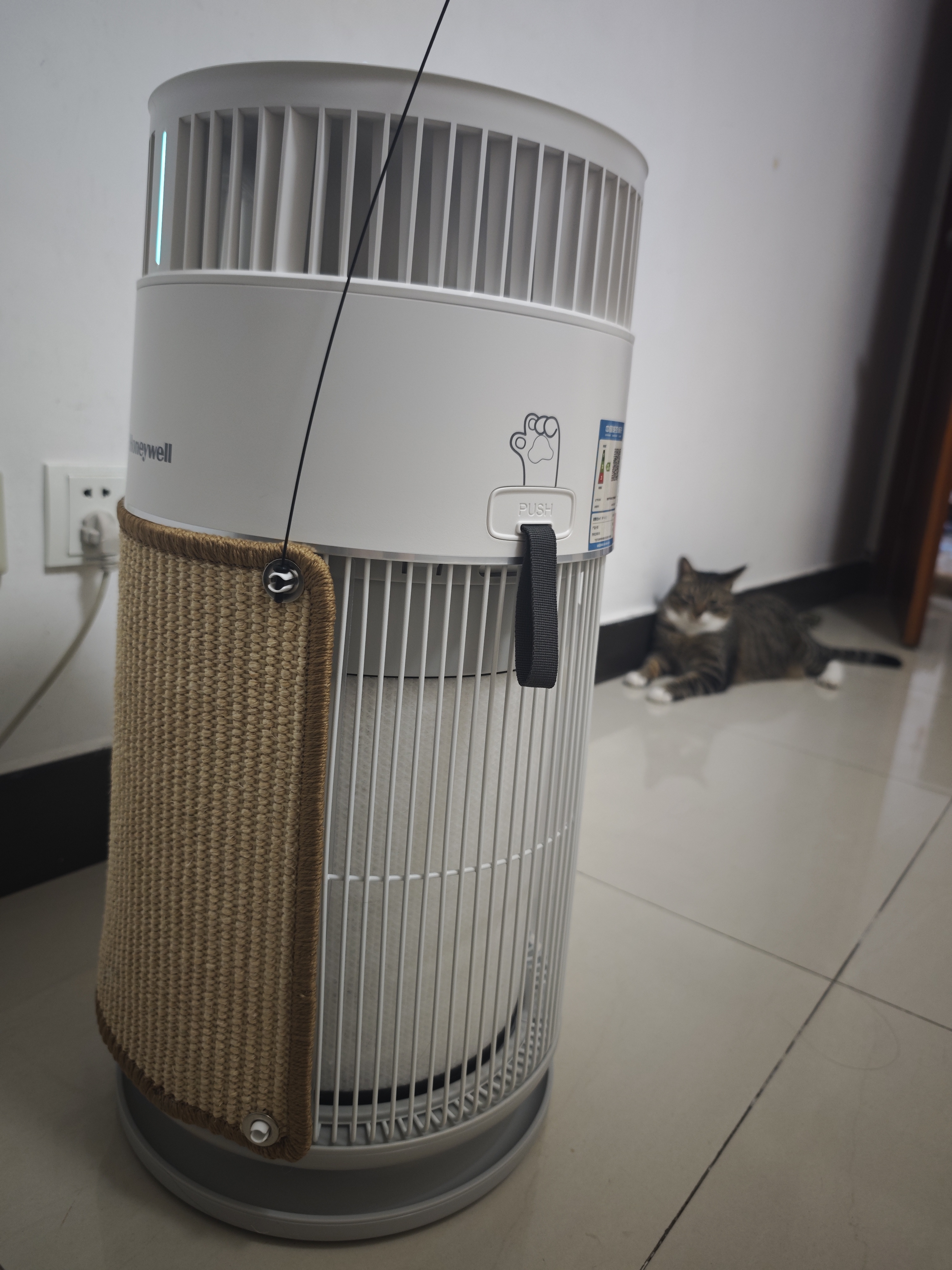 霍尼韦尔（Honeywell）宠物空气净化器吸猫毛除过敏源猫猫搭子 猫毛净化器杀菌消毒除异味KJ360F-C22W 实拍图