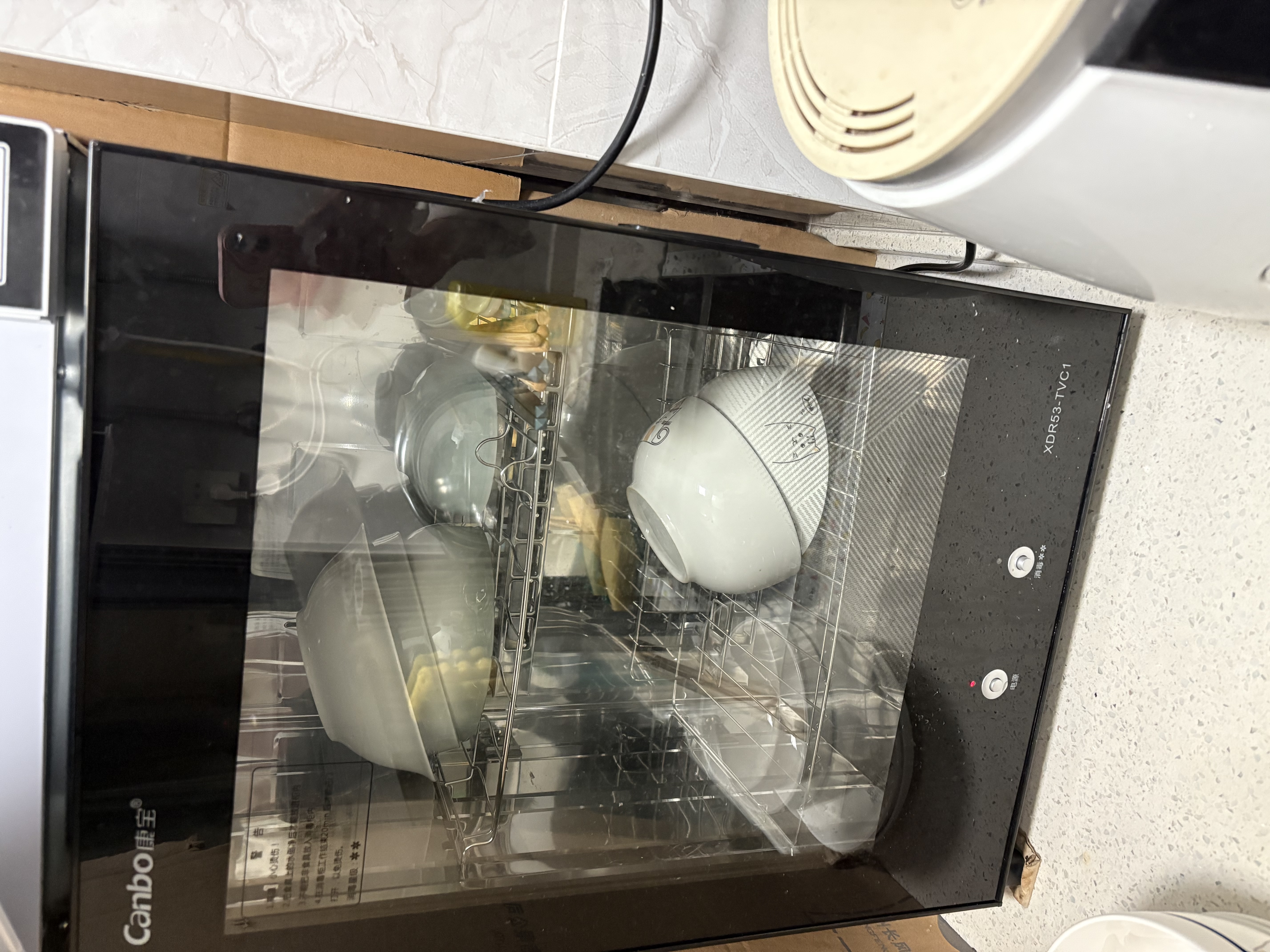 康宝（Canbo）【新国标】消毒柜家用小型消毒碗柜高温烘干立式台式餐具碗筷收纳柜厨房【政府补贴】XDR53-TVC1 实拍图