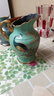 蒂拉美式陶瓷花瓶花艺套装摆件家居装饰仿真花假花工艺品家居摆件摆设 绿底孔雀花瓶不带花 实拍图