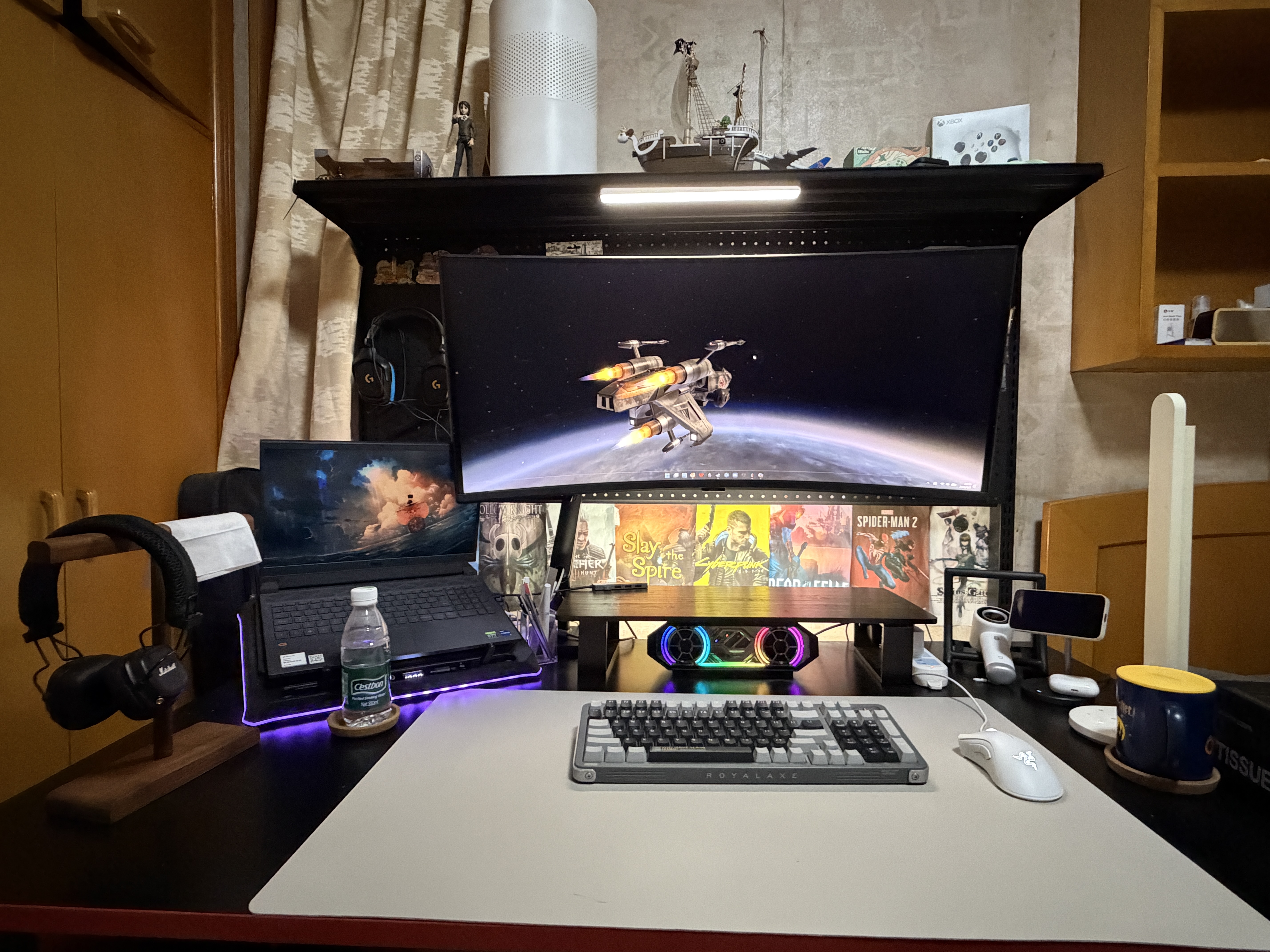 三星（SAMSUNG）40英寸 G75F 4K带鱼屏 180Hz HVA 1000R曲面 HDR600 超薄 玄龙骑士 电竞显示器 超宽屏 180Hz高刷 LS40FG756ECXXF 实拍图