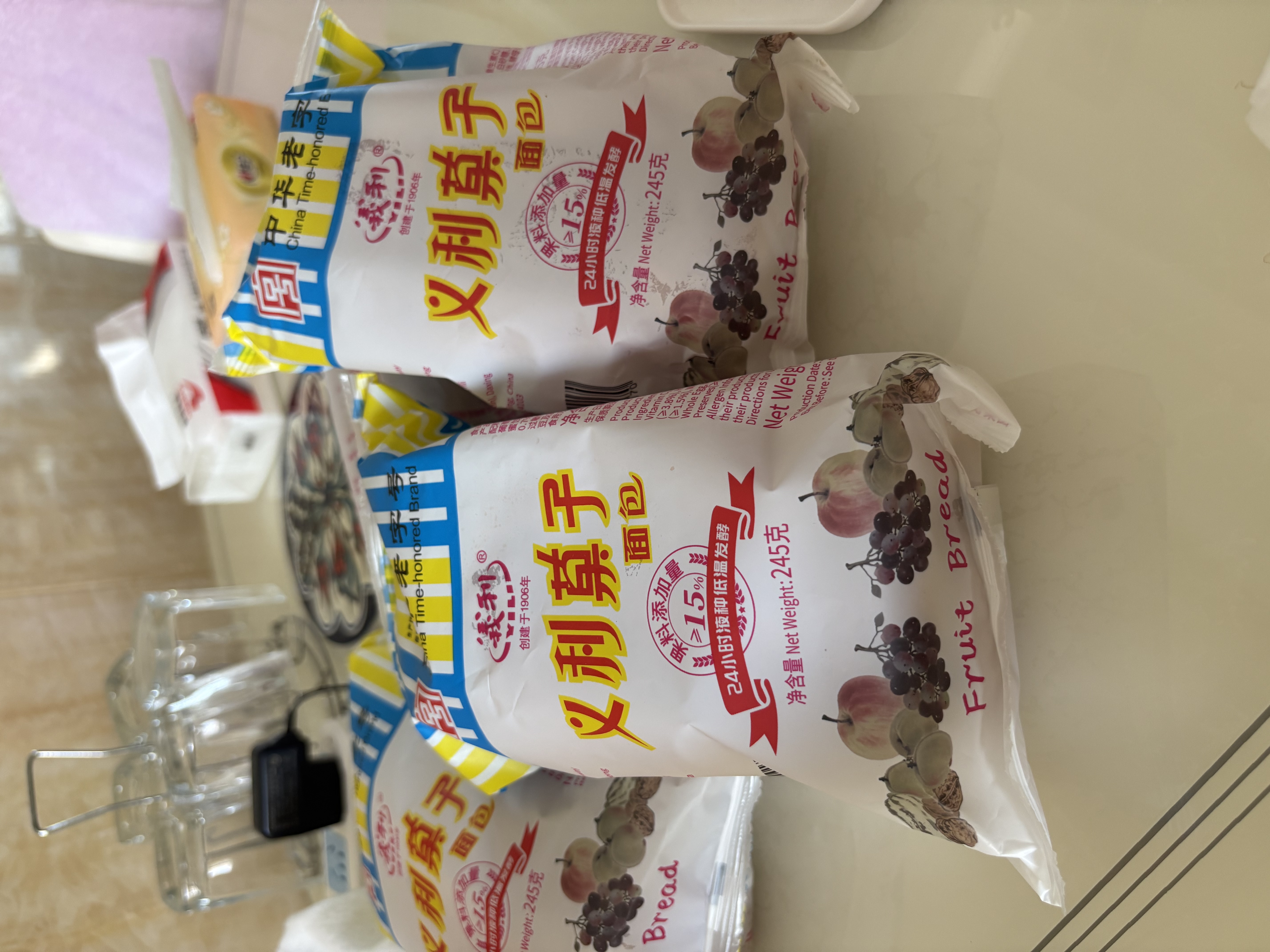 义利老字号义利果子面包经典休闲糕点营养早餐食品北京特产现做现发 经典果子245g*4 实拍图