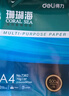 得力（deli）珊瑚海A4打印纸 70g500张*10包一箱 双面复印纸 企业采购优选 整箱5000张7363 实拍图