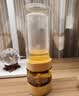 物生物（RELEA）茶水分离杯男女士高硼硅玻璃杯大容量办公泡茶杯独立茶仓花茶杯子 实拍图