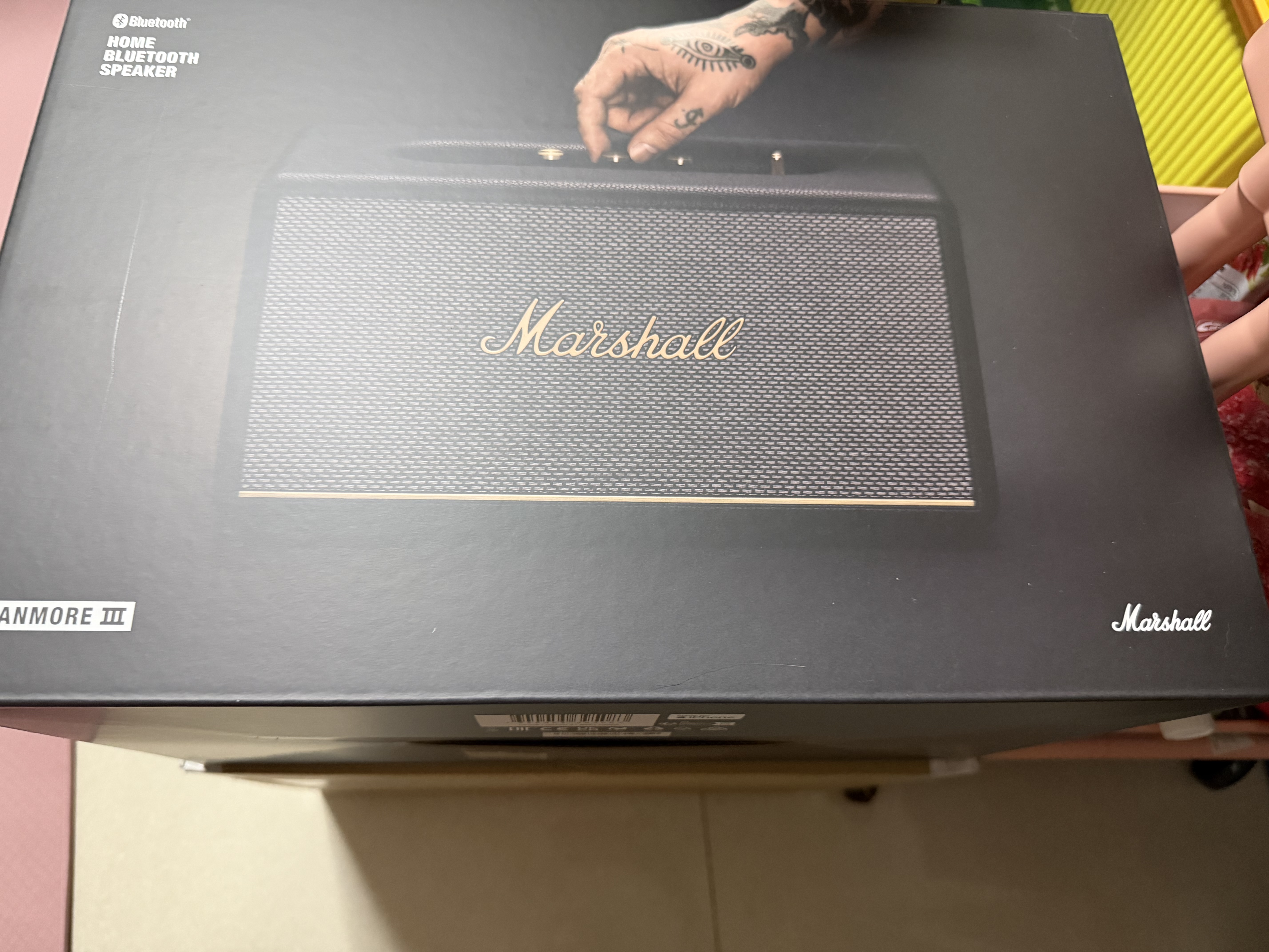 Marshall（马歇尔）STANMORE III音箱3代无线蓝牙摇滚家用重低音七夕生日礼物居家电脑音响 黑色 实拍图