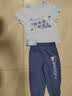 史努比（SNOOPY）男童夏季套装2026新款帅气时髦童装运动服男孩衣服儿童夏装 星游努比晴空蓝+星座努比K牛仔蓝 110 实拍图