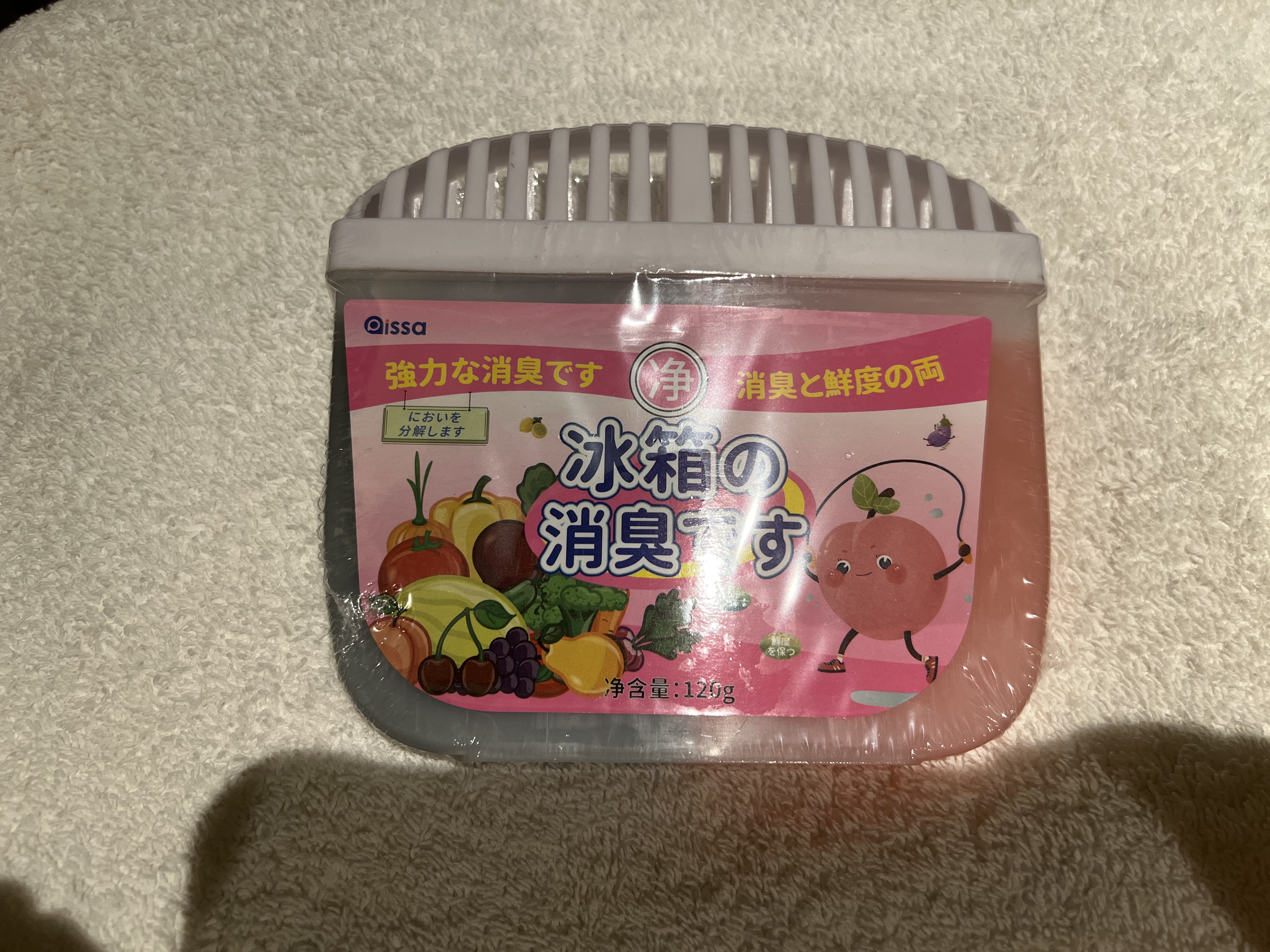 PISSA冰箱除味剂 活性炭除味抑菌除臭保鲜清新防串味盒（甜蜜白桃） 实拍图