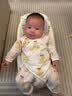 童泰（TONGTAI）婴儿连体衣夏季莫代尔棉新生儿衣服初生宝宝蝴蝶哈衣爬服黄色66cm 实拍图